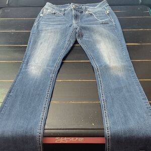 Miss Me- WOMEN'S MID-RISE BOOTCUT Classic Blue Jeans 👖👖👖👖👖👖👖👖👖👖